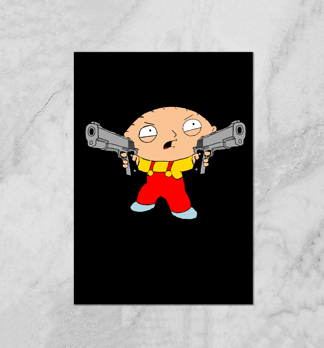 

Стьюи Гриффин с пистолетами