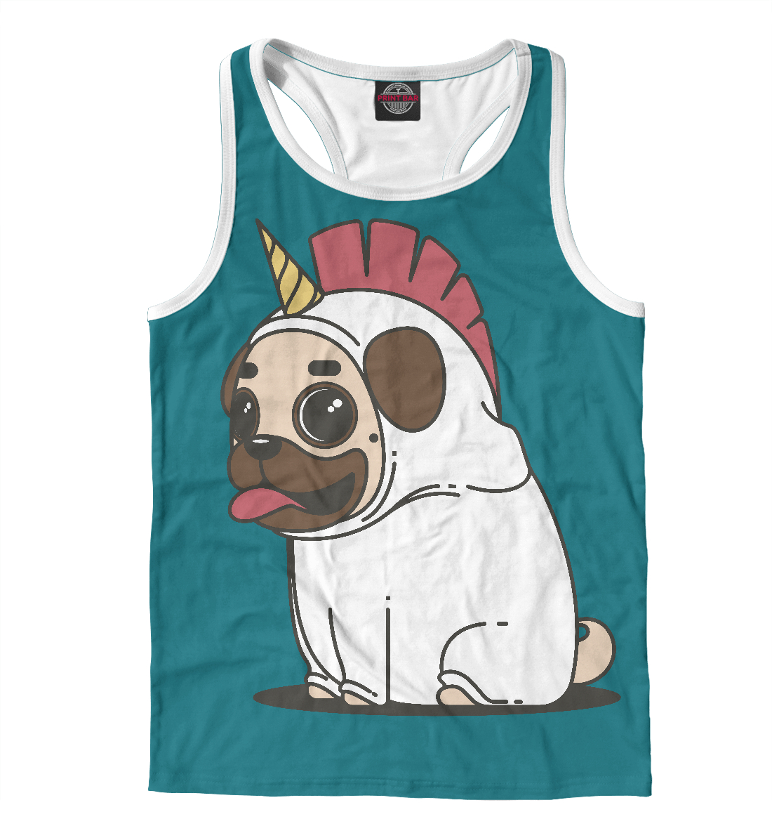 

Мопс в костюме Единорога