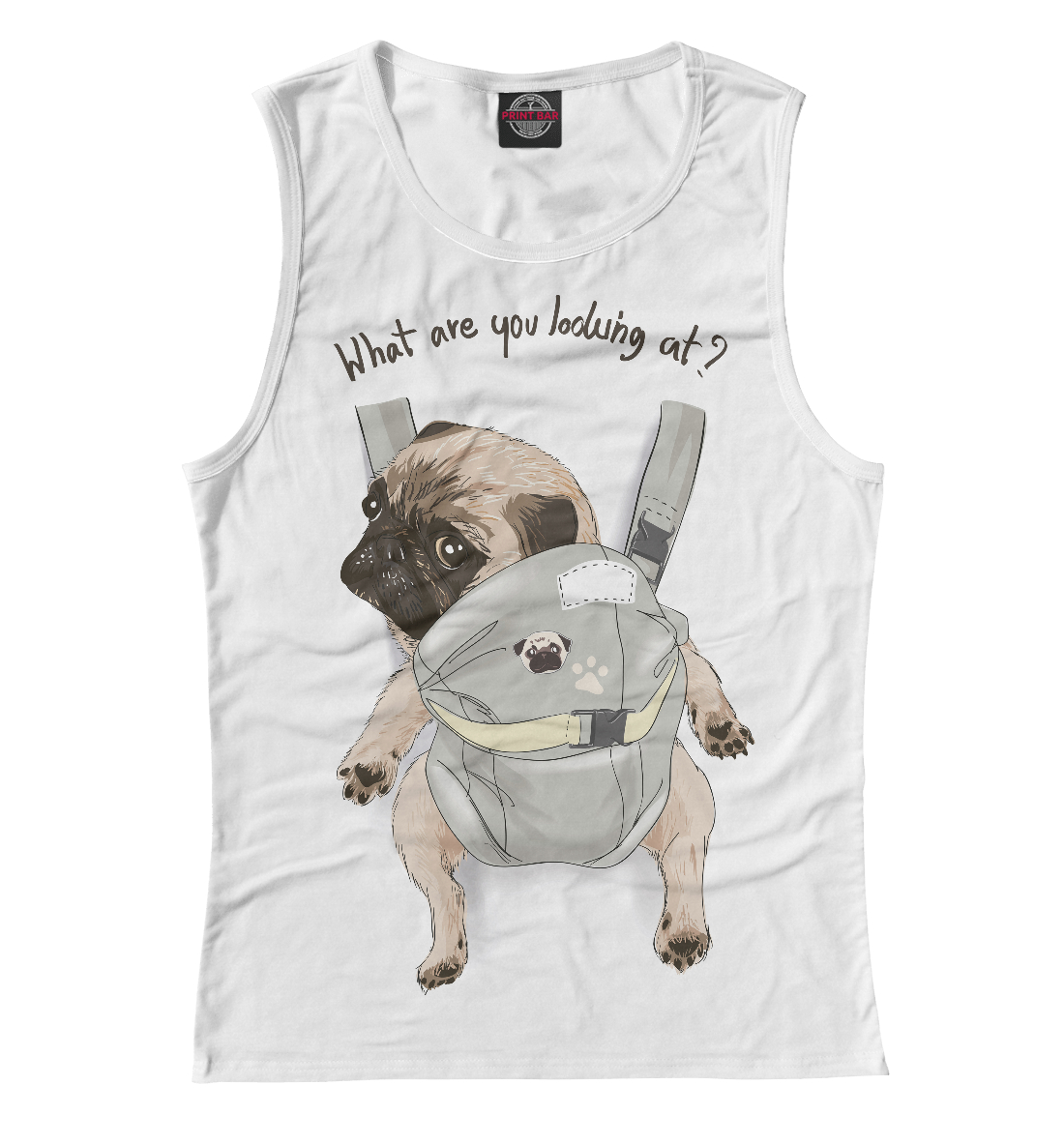 

Мопс в рюкзаке