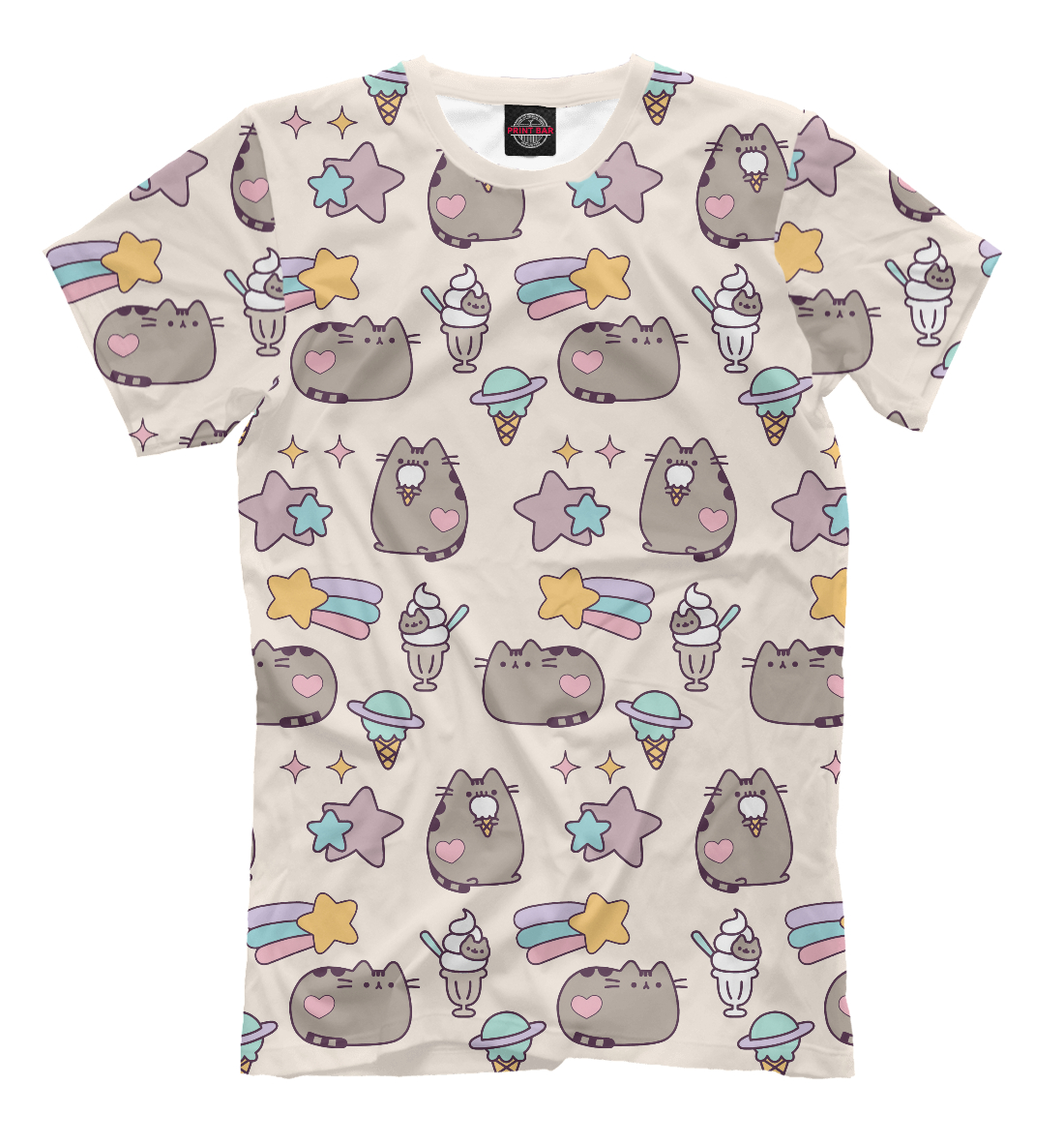 

Pusheen, Звезды и Мороженое