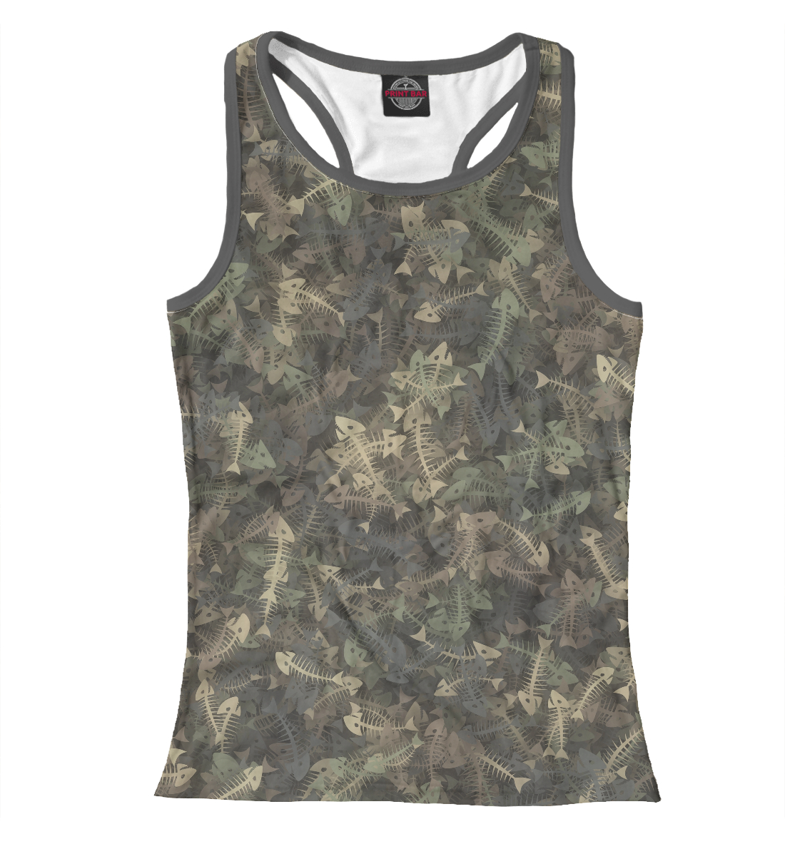 

Камуфляж с рыбьими скелетам