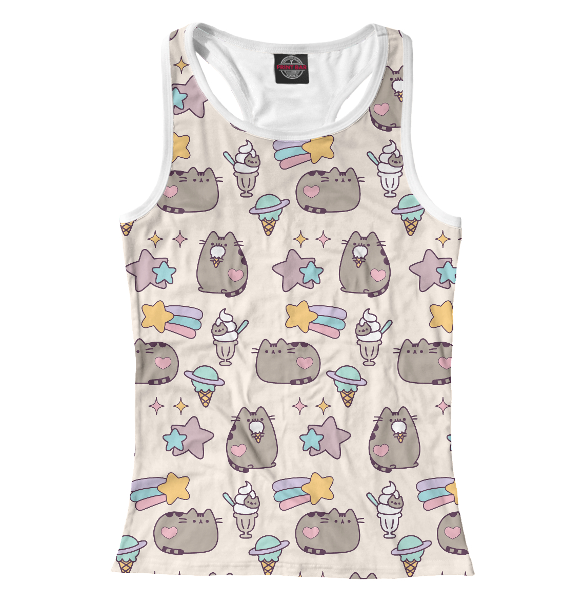 

Pusheen, Звезды и Мороженое