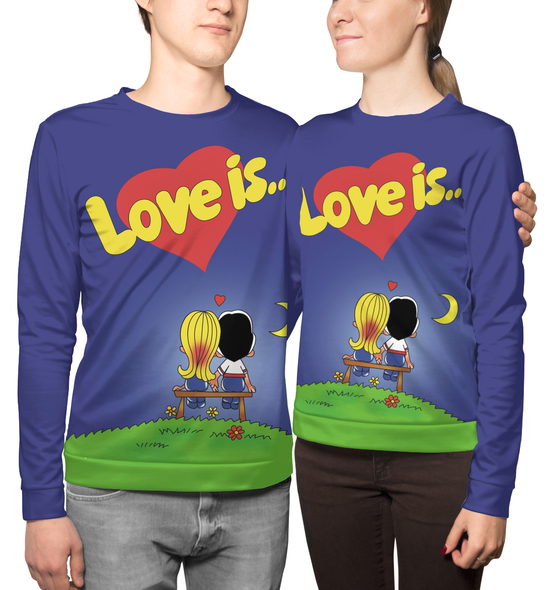 

Комплект свитшотов «Love is...»