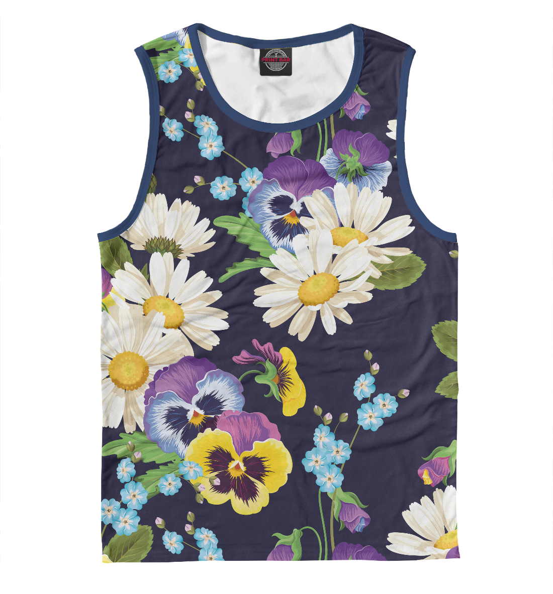 

Анютины глазки и ромашки