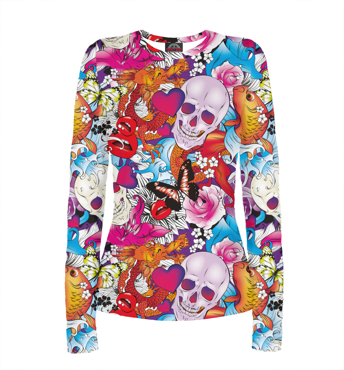 

Черепа в узоре