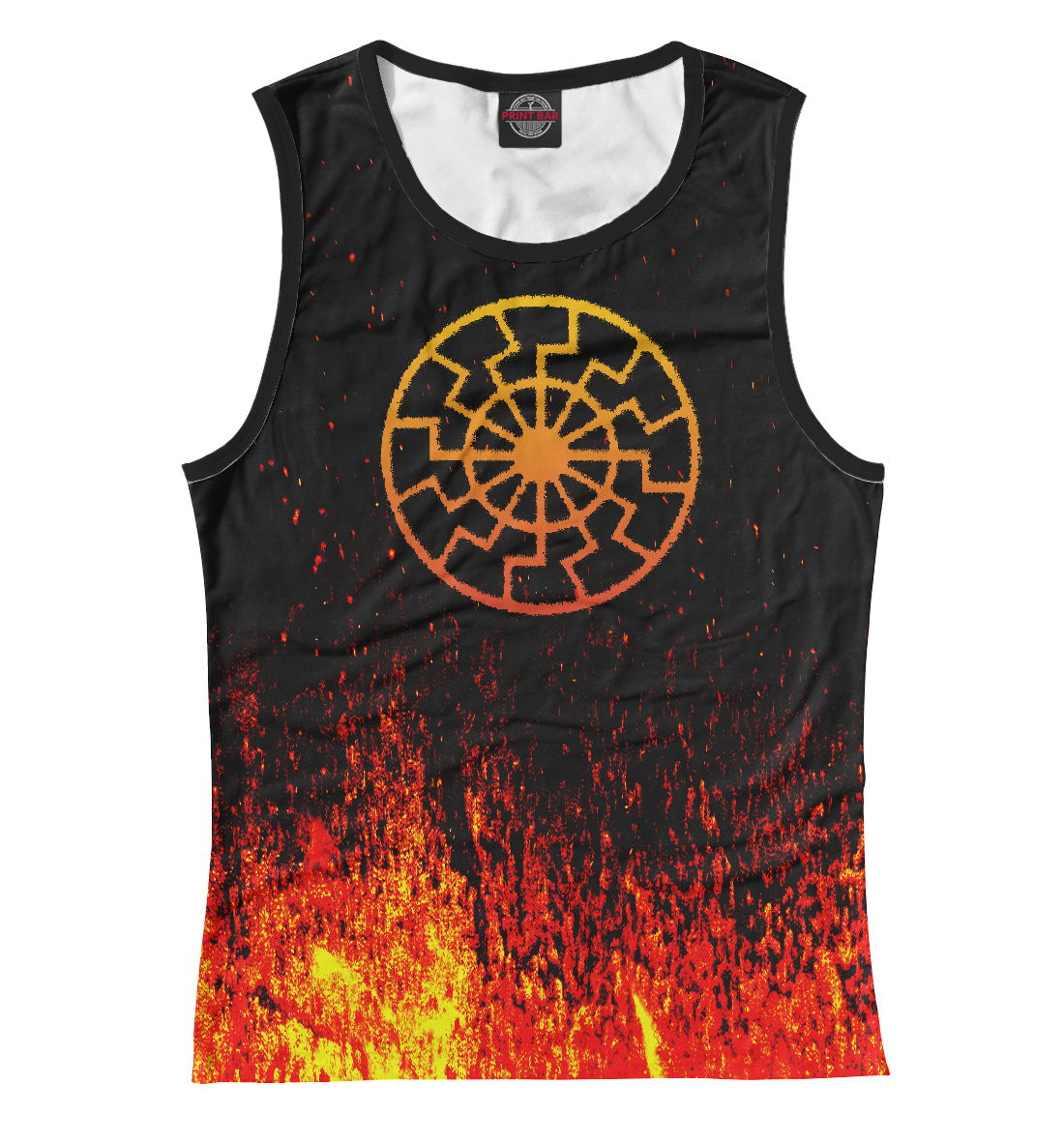 

Черное солнце огненное