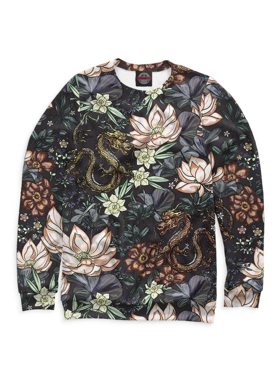 

Китайский дракон и цветы паттерн