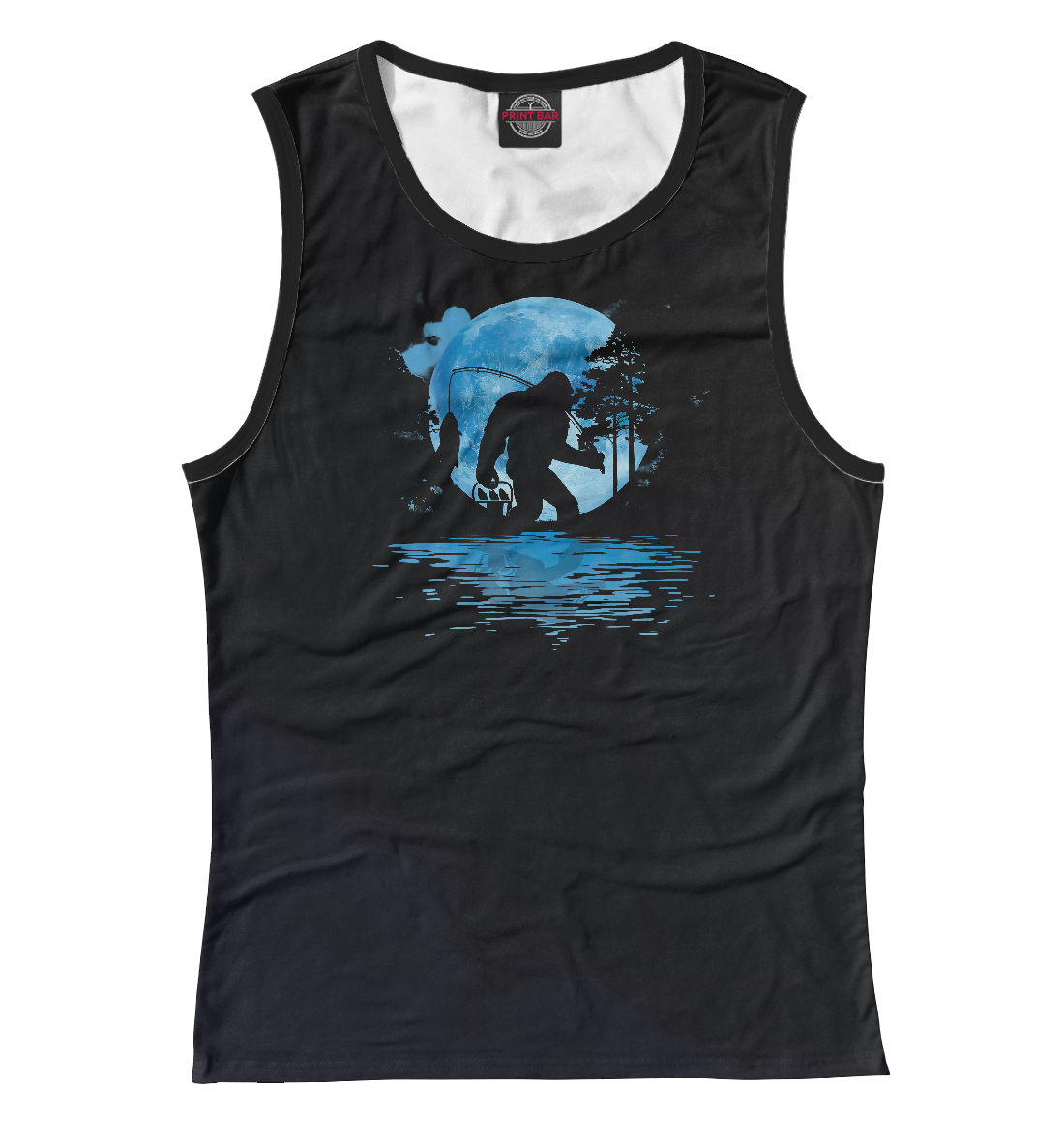 

Bigfoot Fishing Silhouette