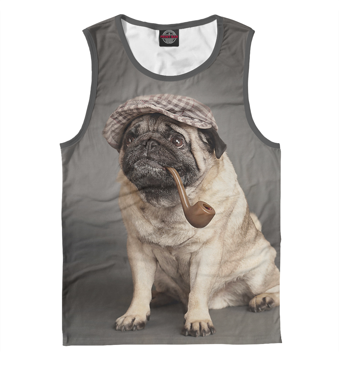 

Мопс с трубкой