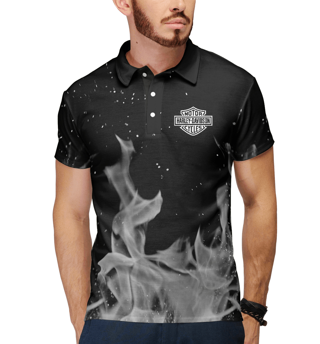 

Harley-Davidson grey fire