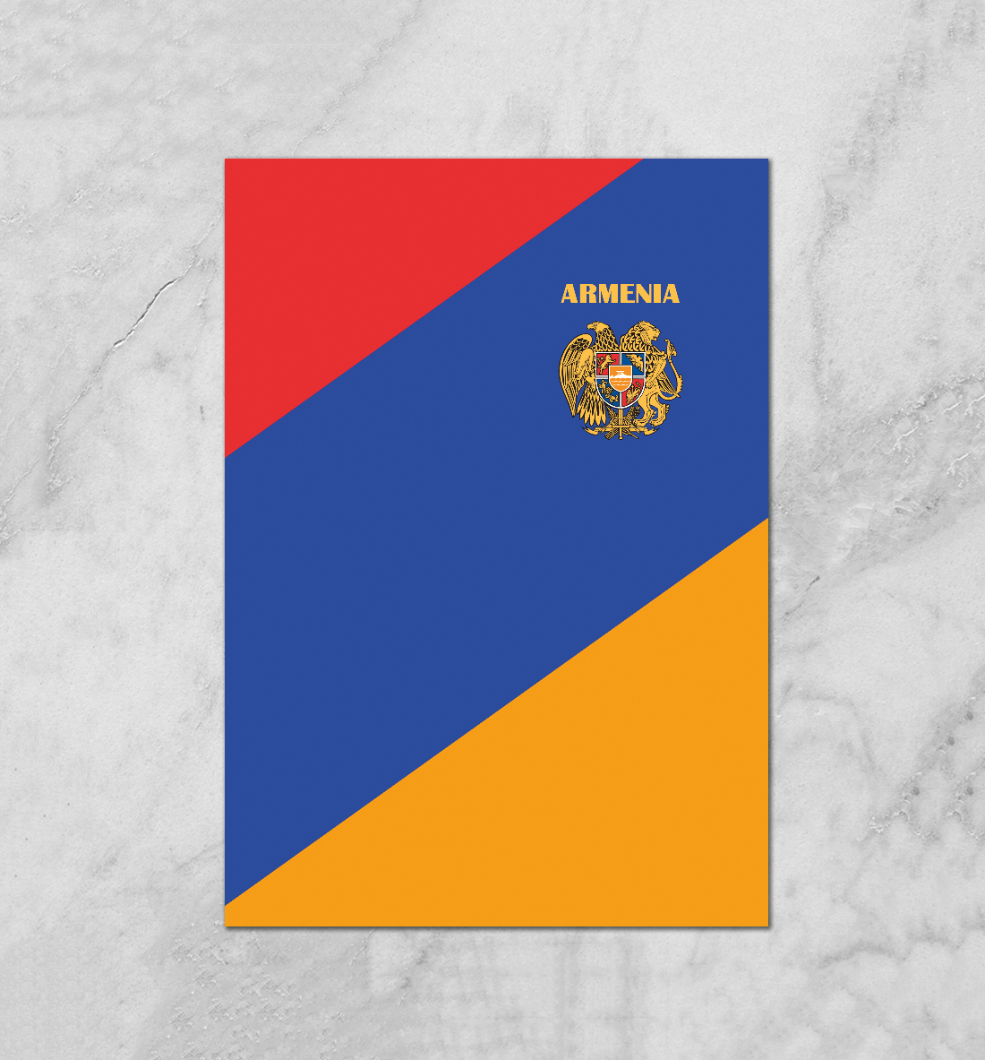 

Герб на флаге Армении