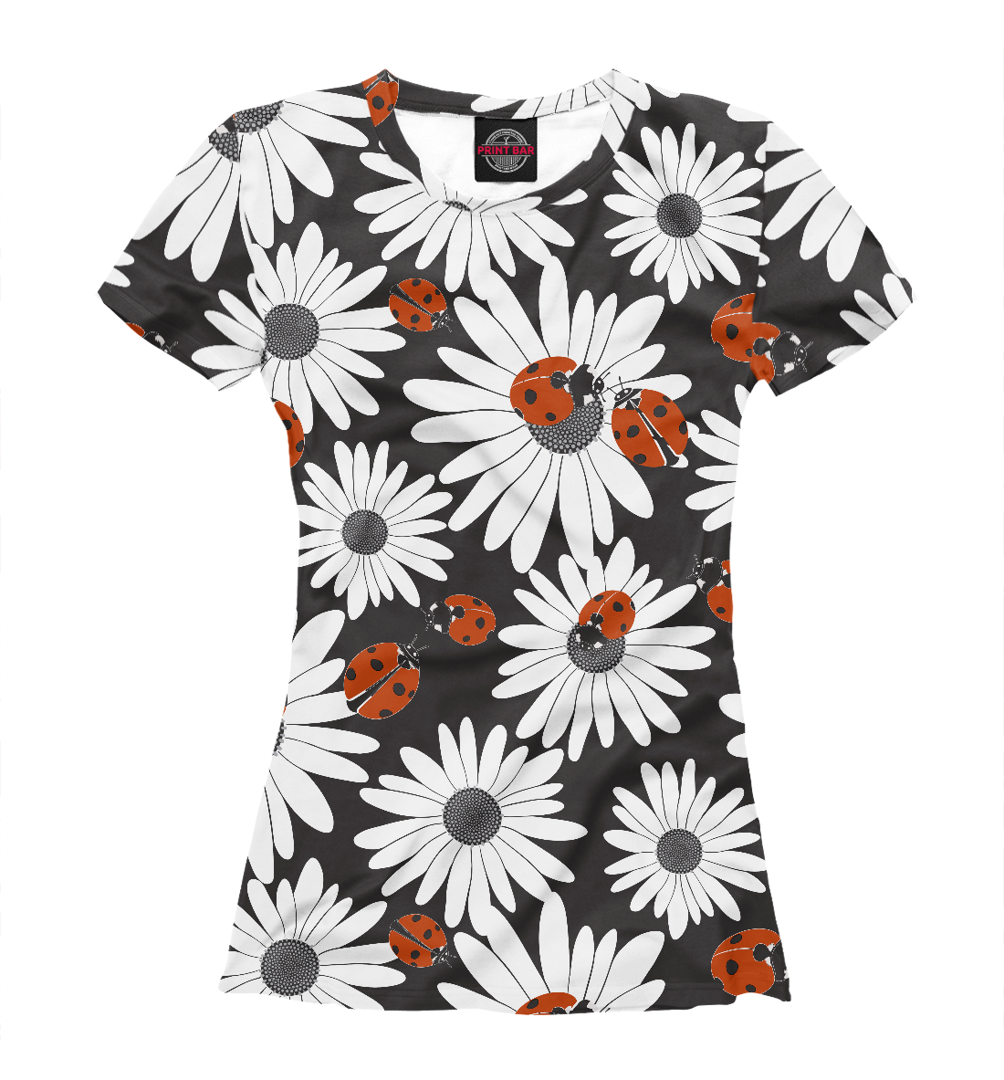 

Божьи коровки на ромашках