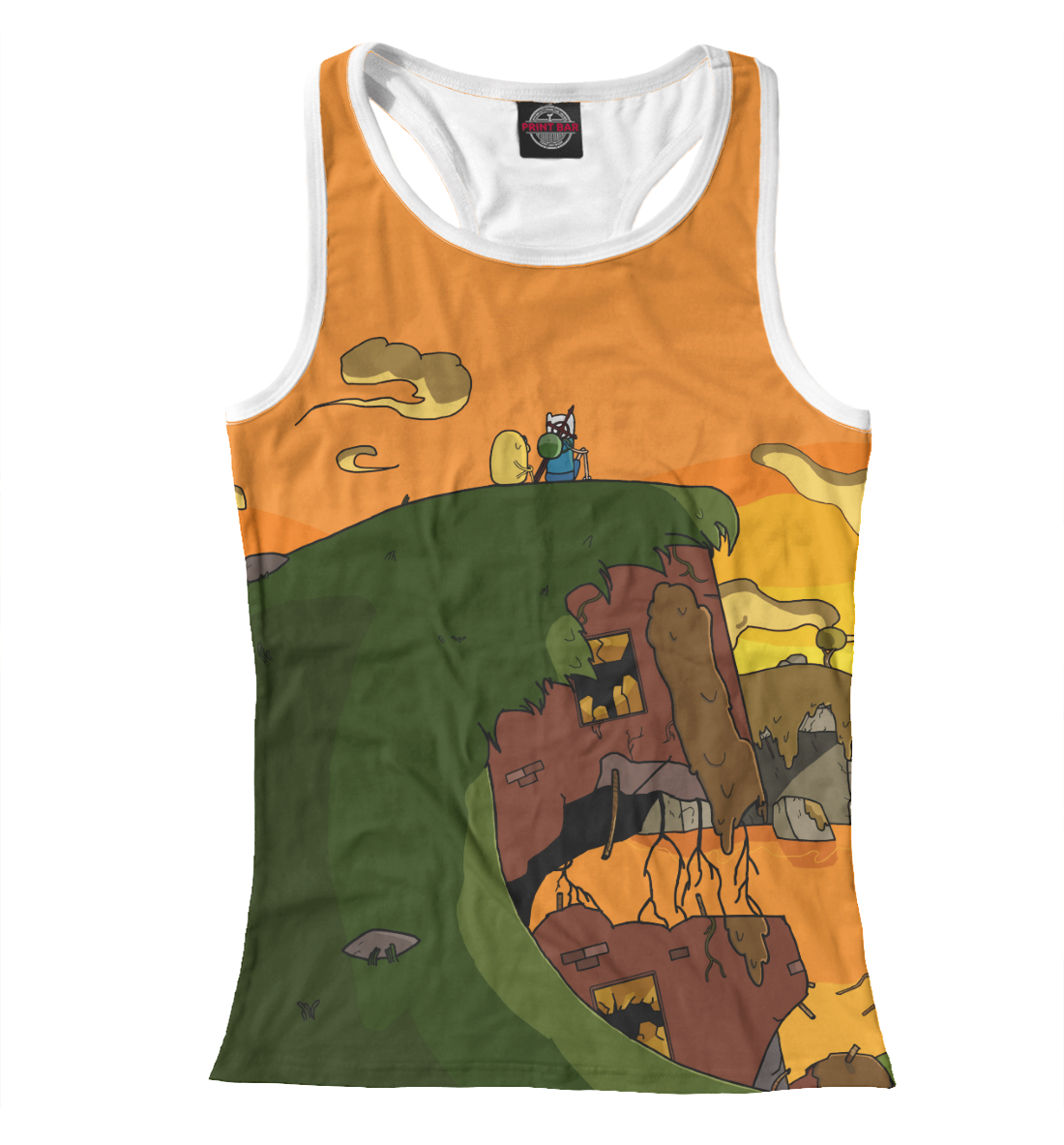 

Финн и Джейк на холме