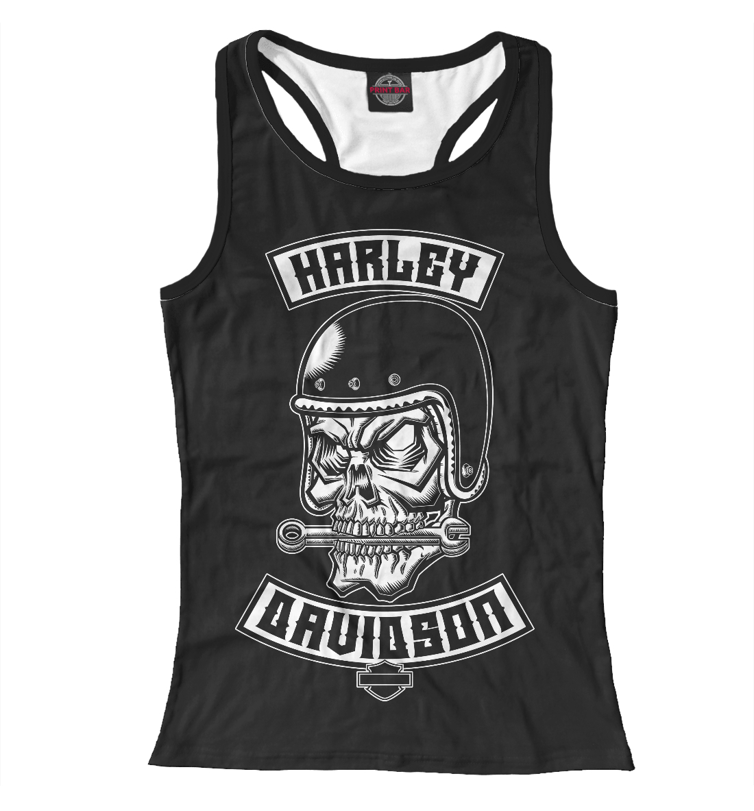 

Череп в шлеме haley davidson