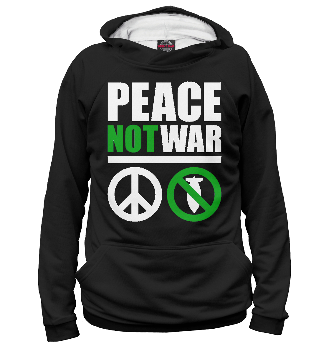 

Peace not war white