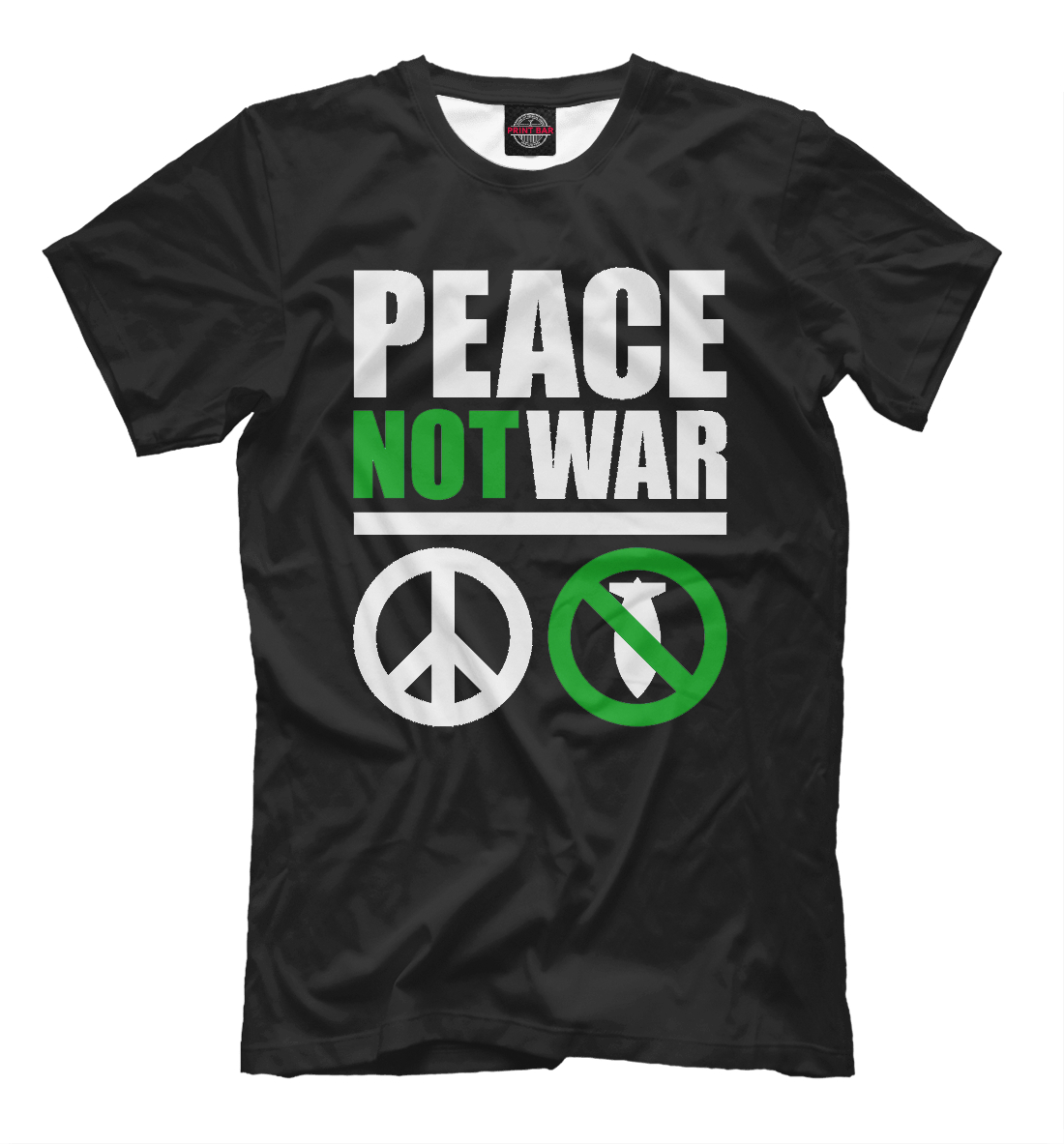 

Peace not war white