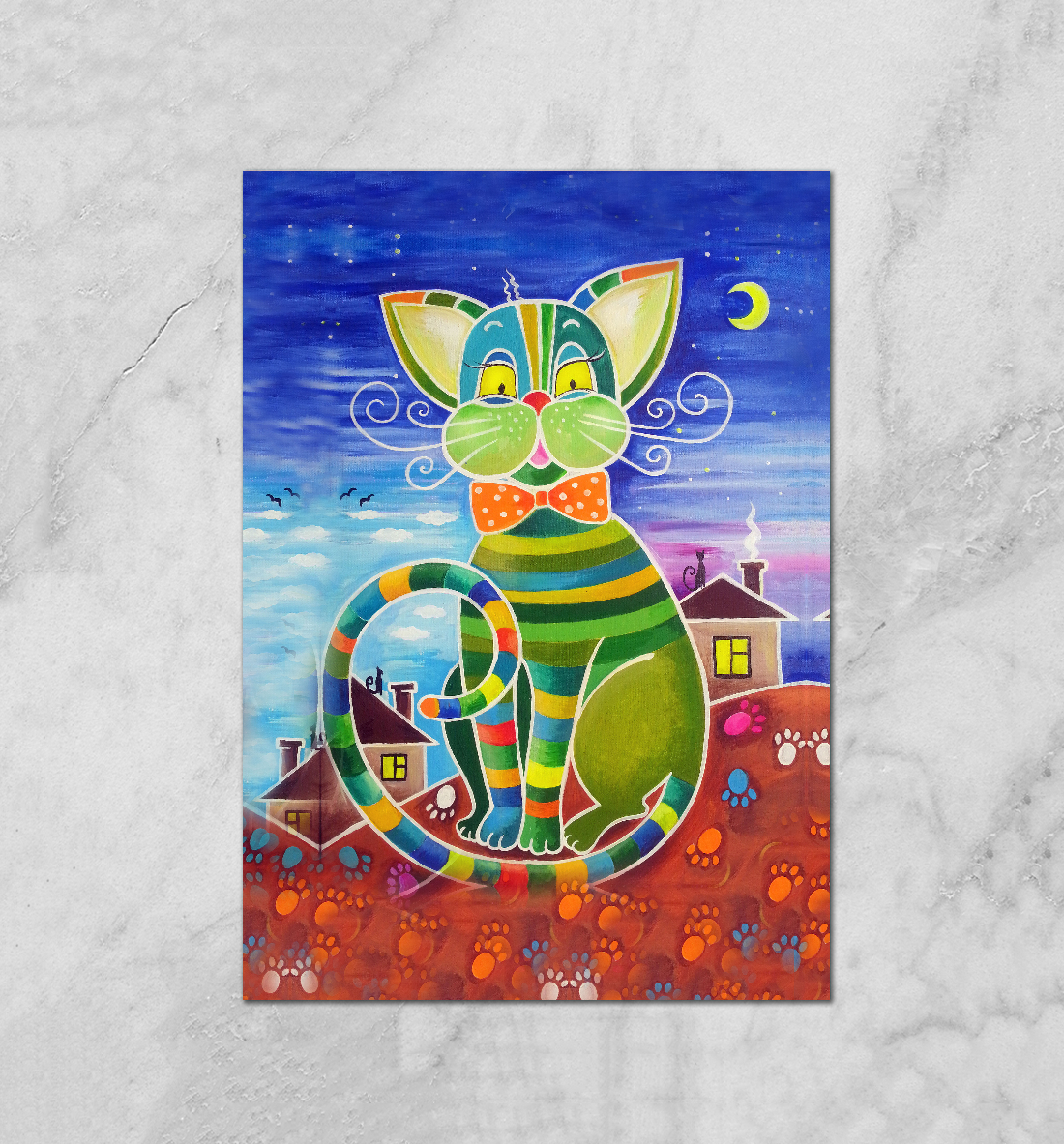 

Кот на крыше