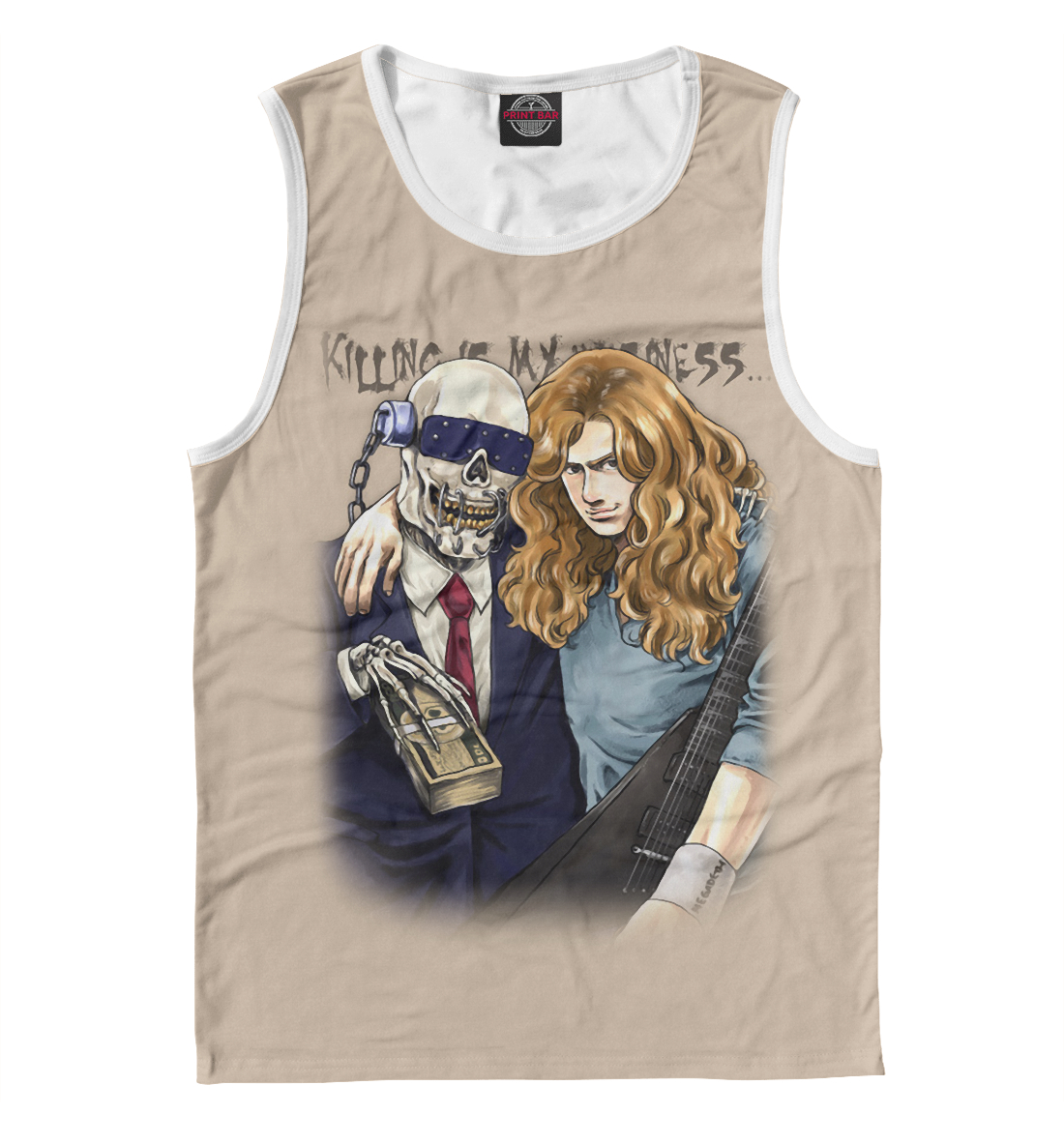 

Dave Mustaine and Vic Rattlehead