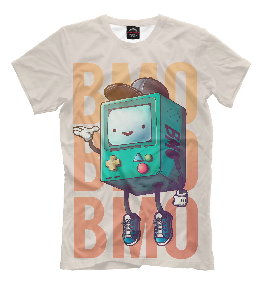 

BMO in a baseball cap