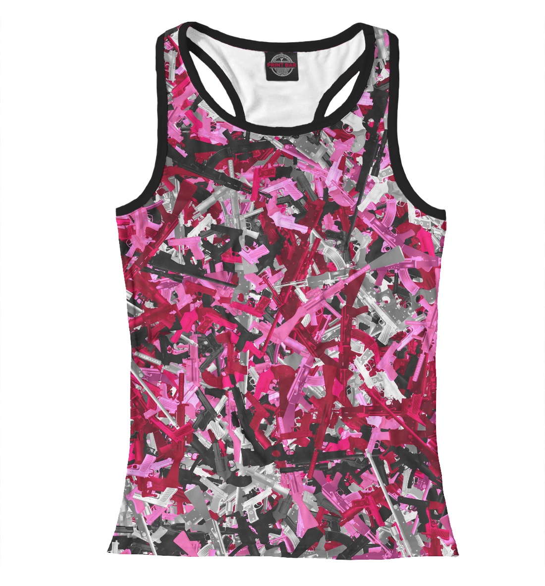 

Розовый камуфляж с оружием