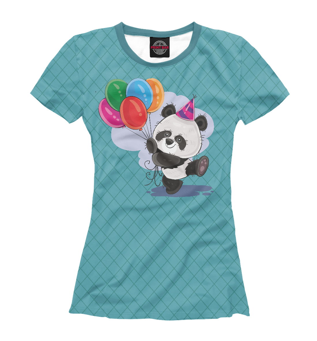 

Панда с воздушными шариками