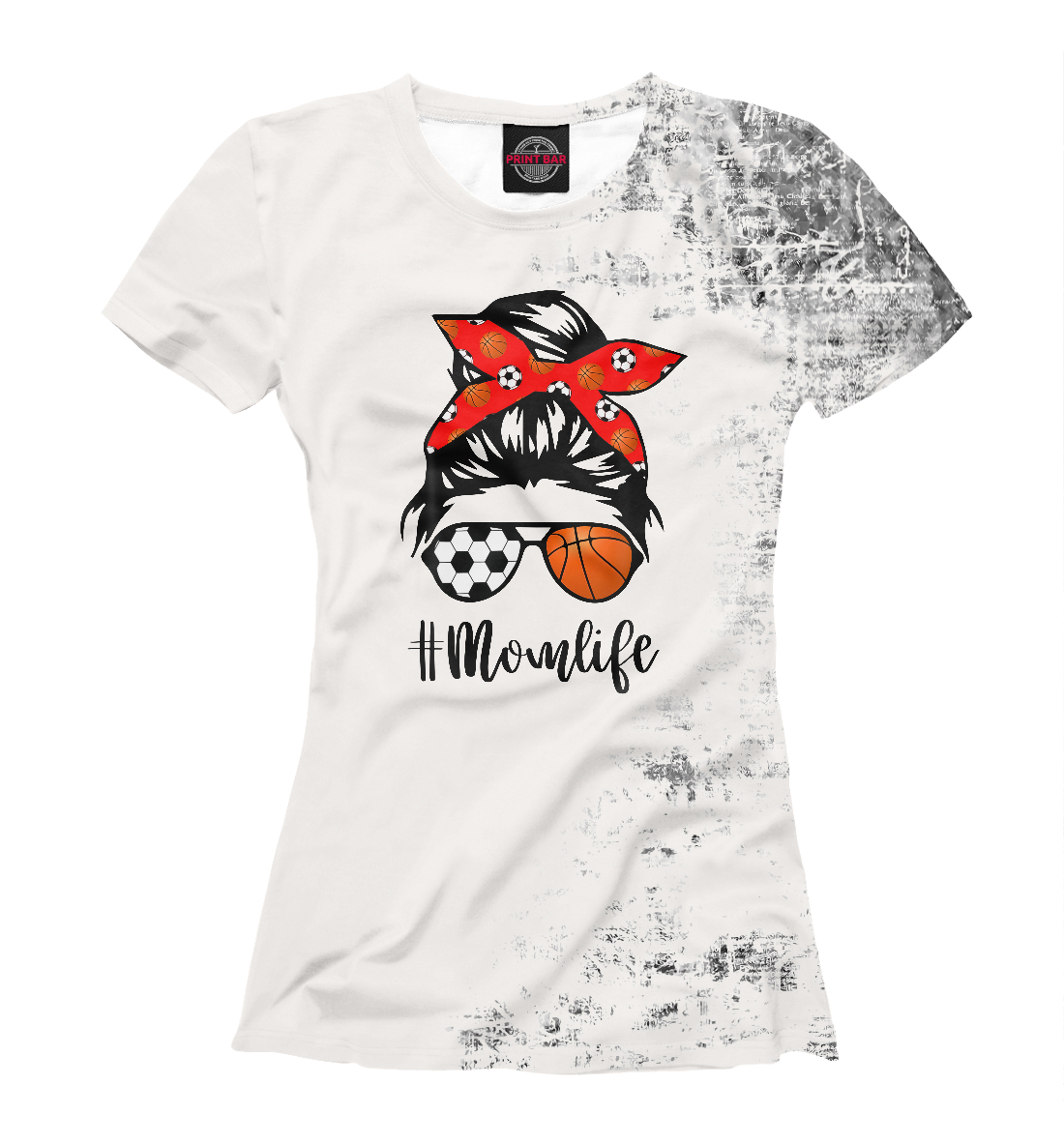 

Mom Life Soccer Skull Messy