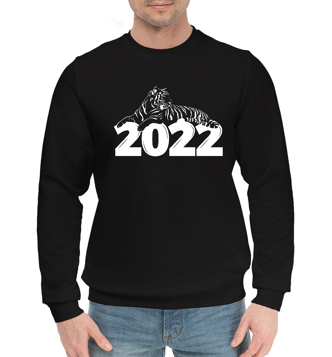 

Тигр лежащий на цифре 2022