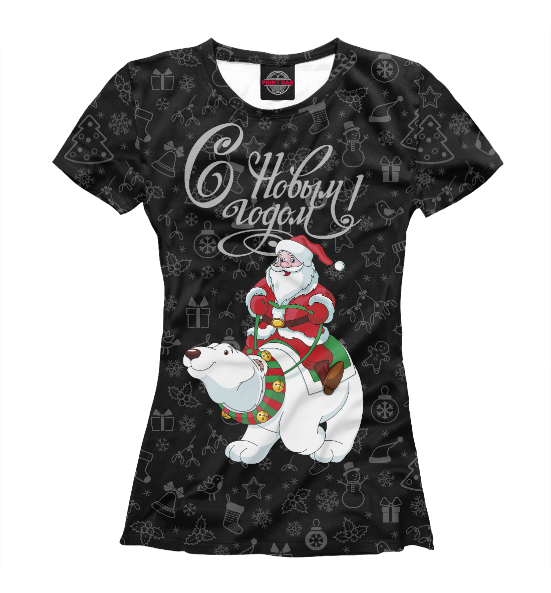 

Санта на белом медведе