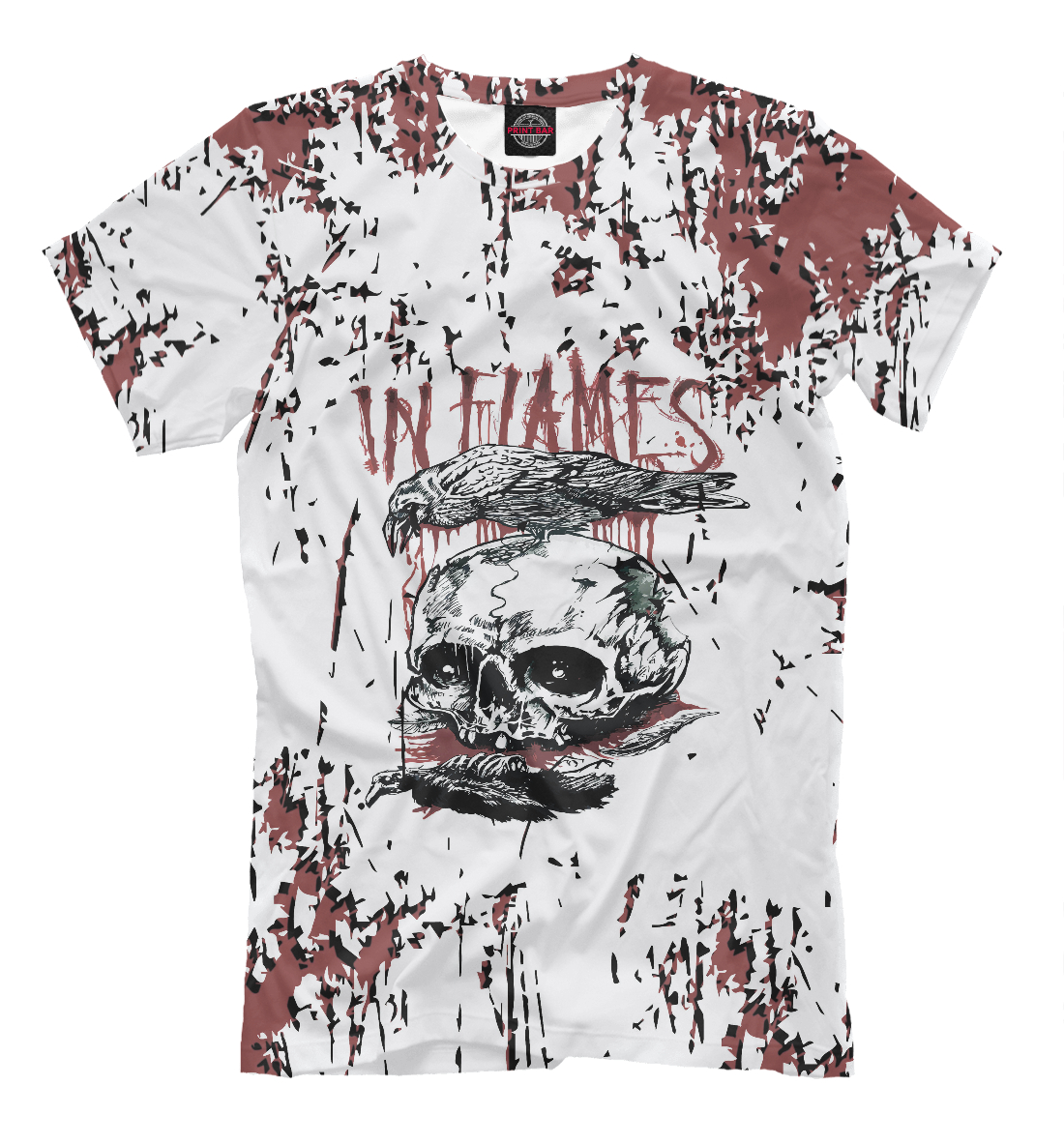 

In flames