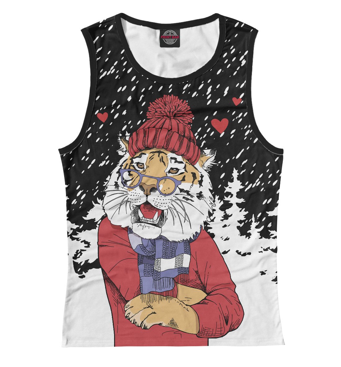 

Тигр с сердечками