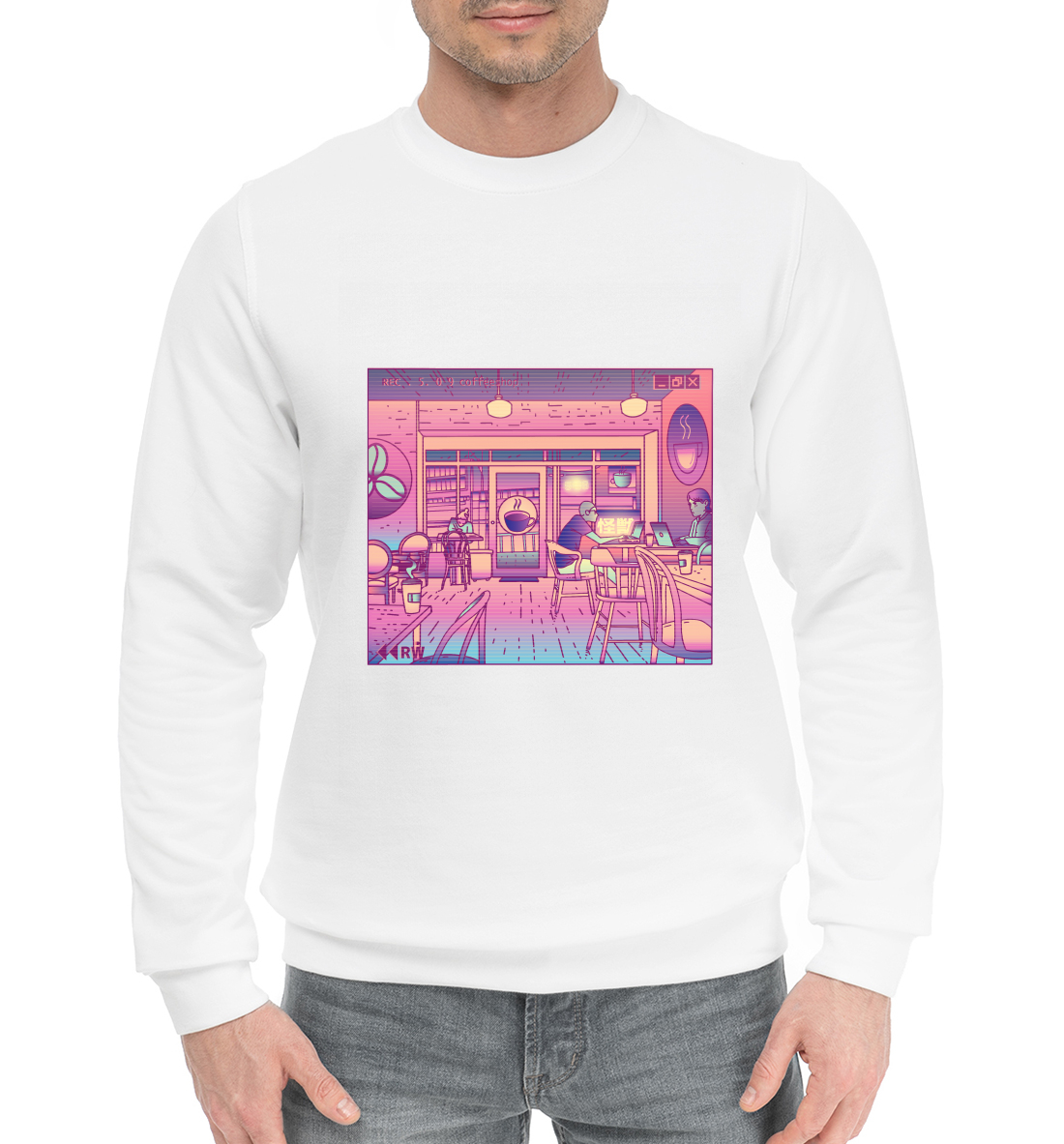 

Vaporwave Coffeeshop