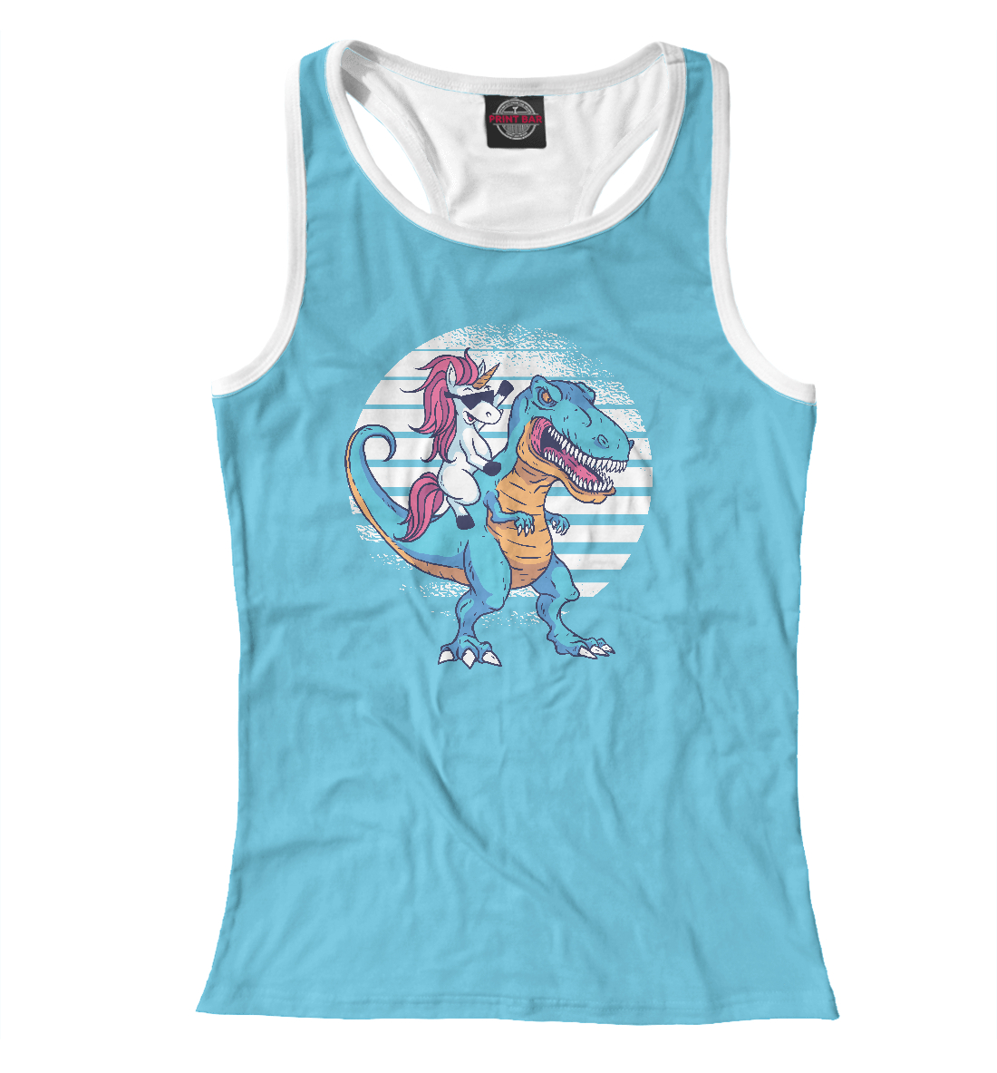 

Единорог на динозавре