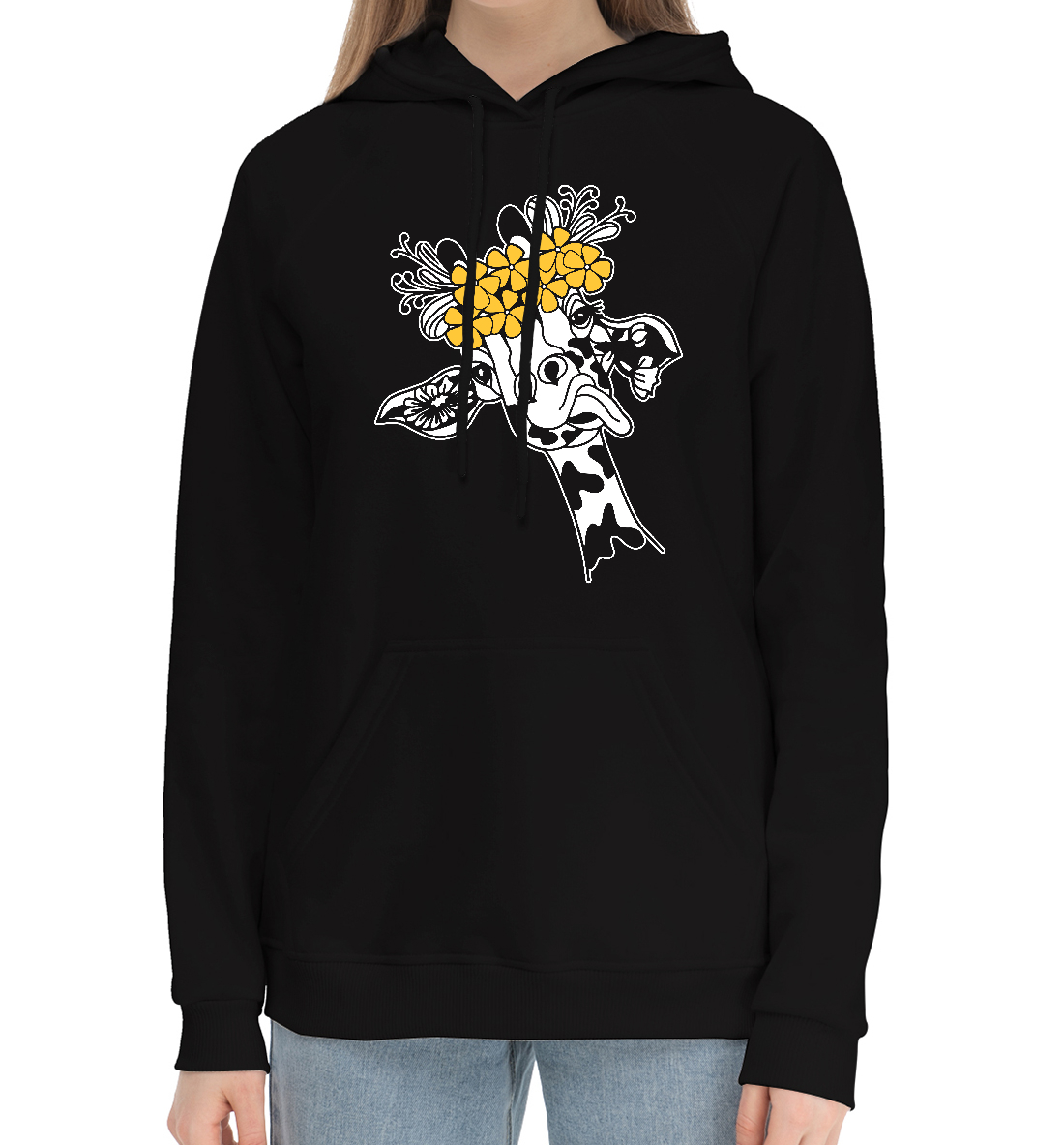 

Жираф показывает язык