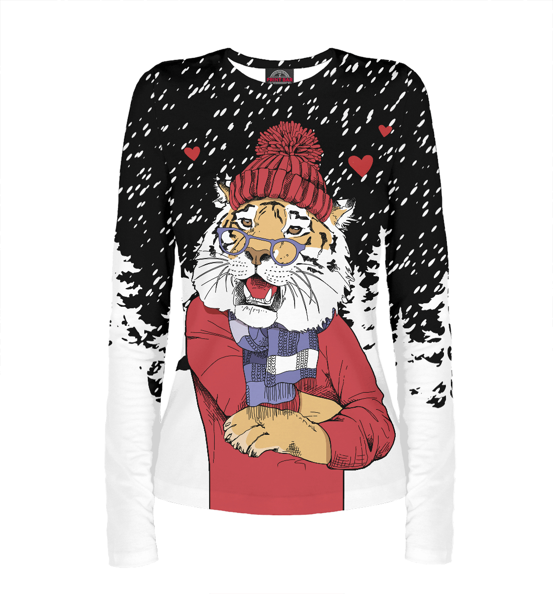 

Тигр с сердечками