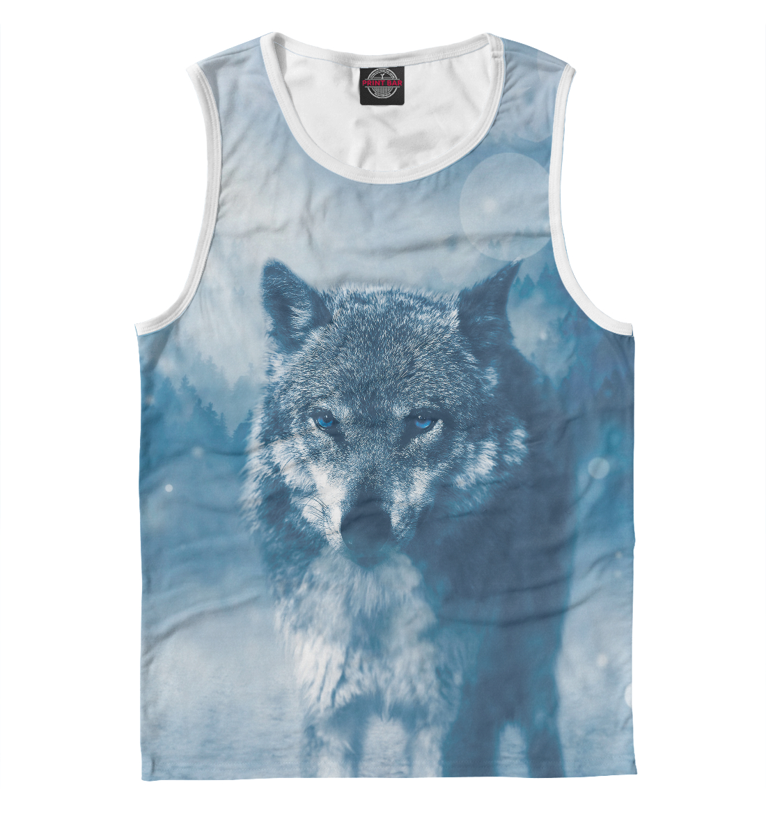 

Волк в снежном лесу