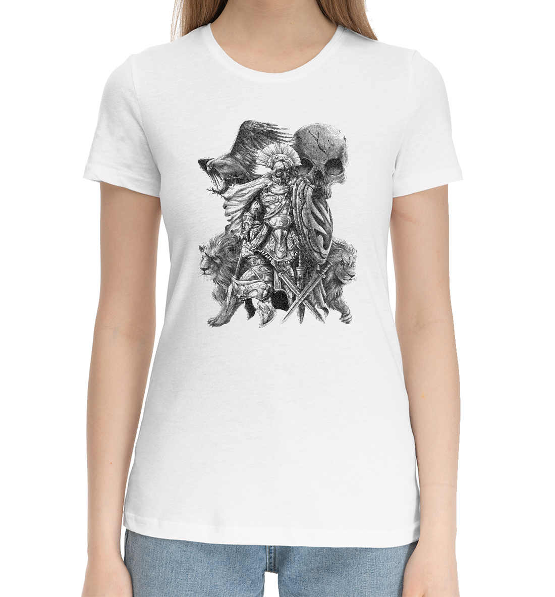 

Воин, львы и черепа