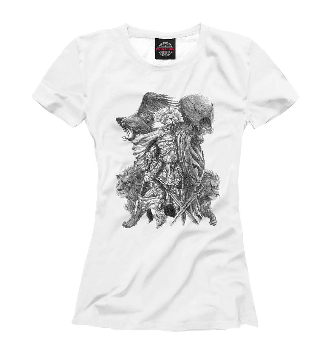 

Воин, львы и черепа