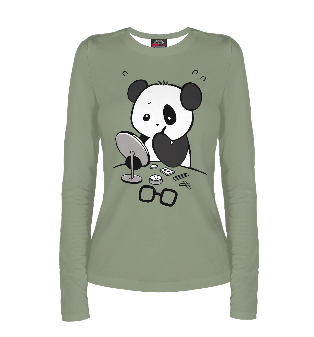 

Панда красит глаза