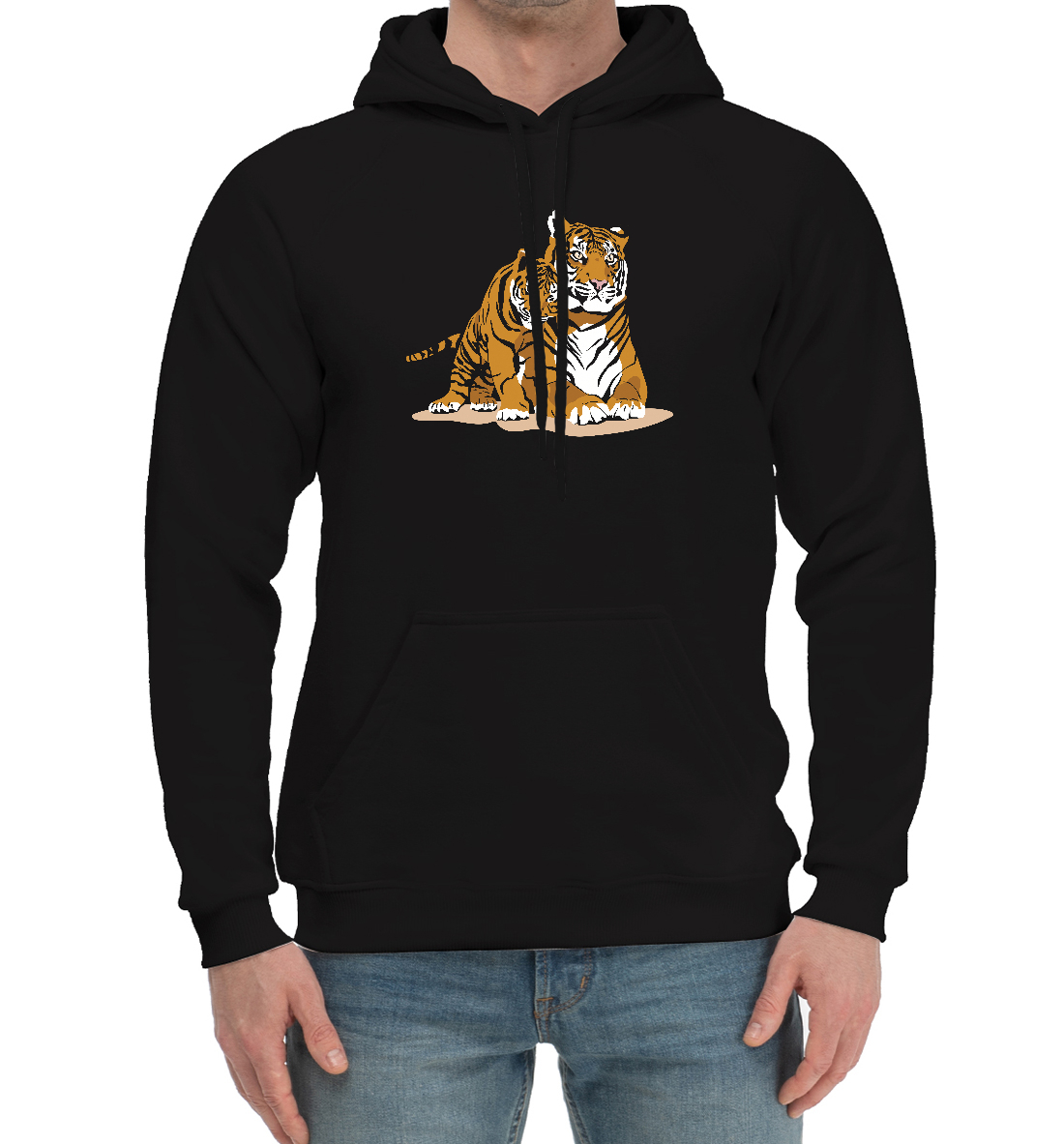 

Тигрица с игривым тигрёнком