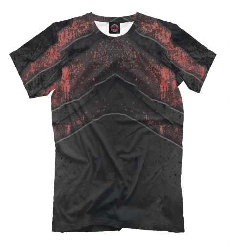 Мужская футболка Black & Red Metal, Dark  - купить