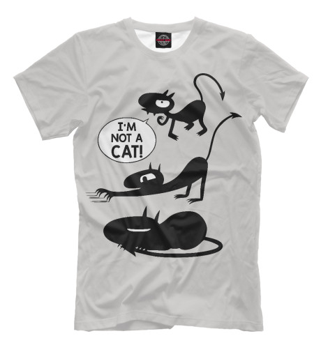 

Мужская футболка I'm not a Cat