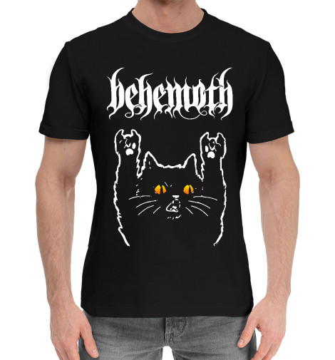 

Мужская хлопковая футболка Behemoth Rock Cat