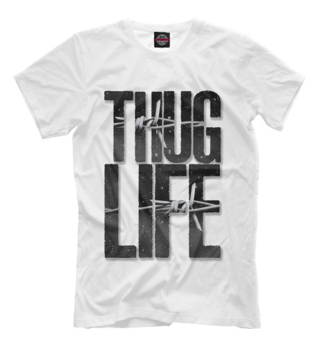 Мужская футболка THUG LIFE, 2Pac  - купить