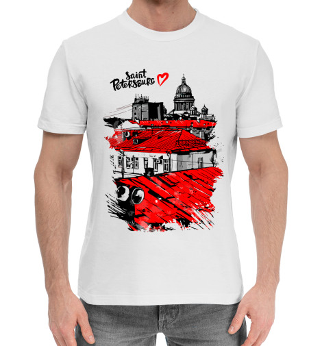 

Мужская хлопковая футболка Санкт-Петербург