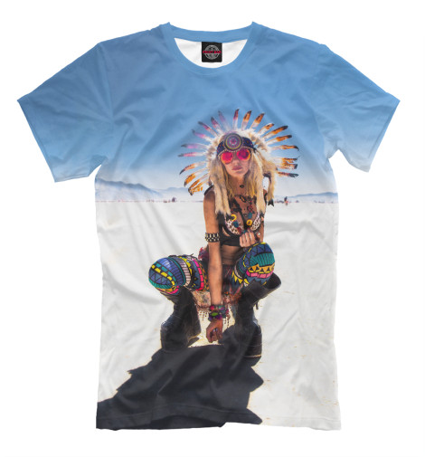 

Мужская футболка Psychedelic Girl