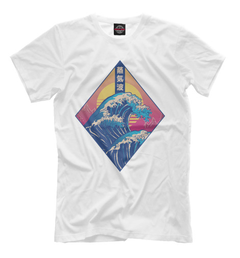 

Мужская футболка Vaporwave Japanese wave