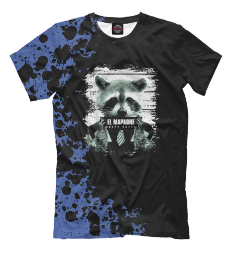 

Мужская футболка El Mapache Mugshot Mexican