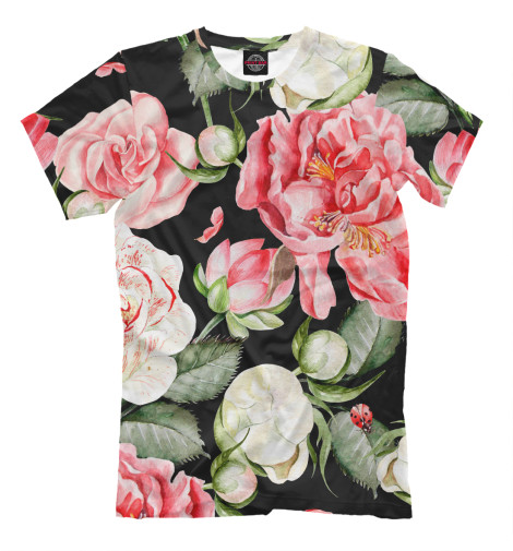 

Мужская футболка Пионы