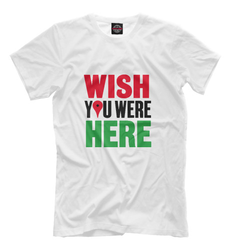 

Мужская футболка Wish you were here