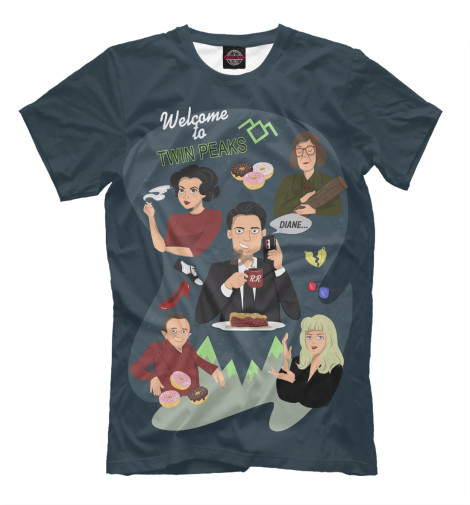 

Мужская футболка Welcome to Twin Peaks